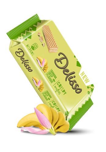 Delisso Banana Cream Flavour Wafer